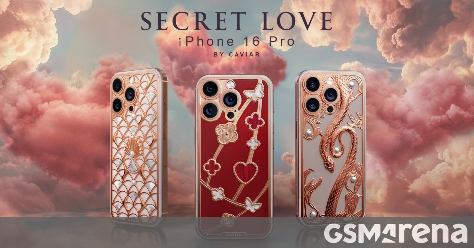 Caviar introduces iPhone 16 Pro series with rose gold plating, pearls, and diamonds to celebrate Valentine’s Day