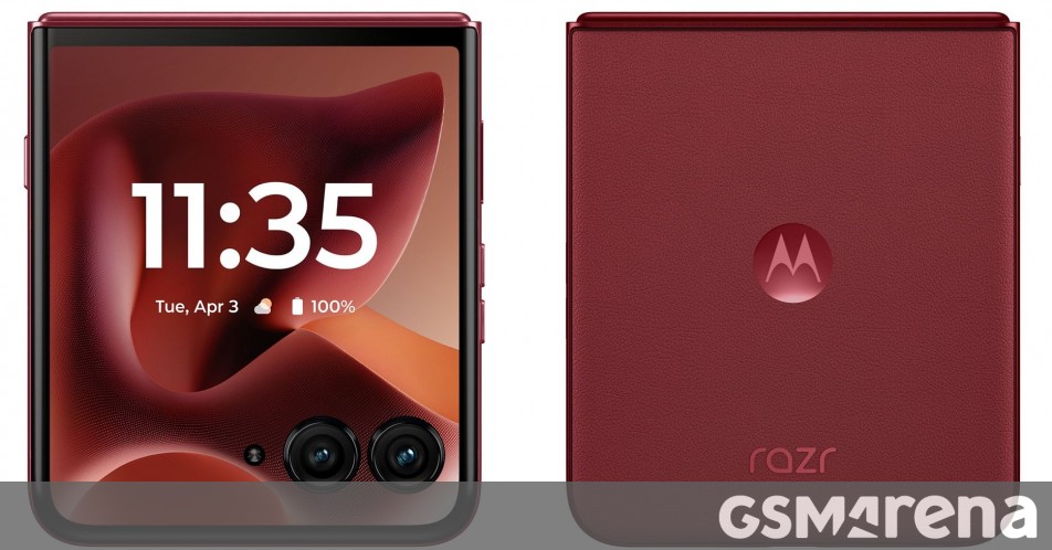 Motorola Razr 60 Ultra leaks in new renders showing red colorway